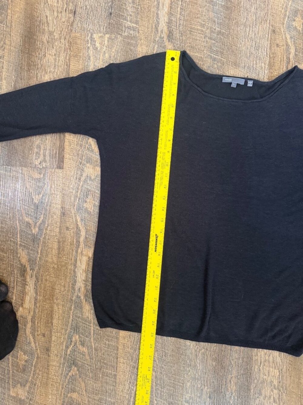 Vince Linen-Blend Hi-Lo Sweater Top - Picture 6 of 12